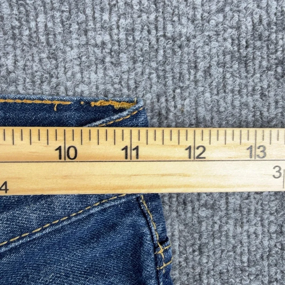 Levi's 505 Shorts Boys 7 Blue Denim Bermuda Regular Fit Zip Fly Summer Casual